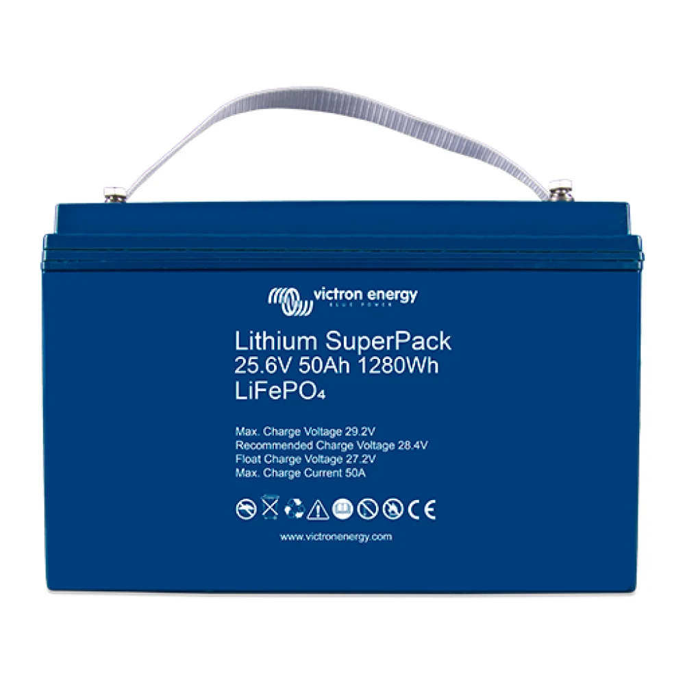 Victron SuperPack 25.6V-50Ah (M8) Lithium Batterie - BAT524050705 -  FVComponentes.de