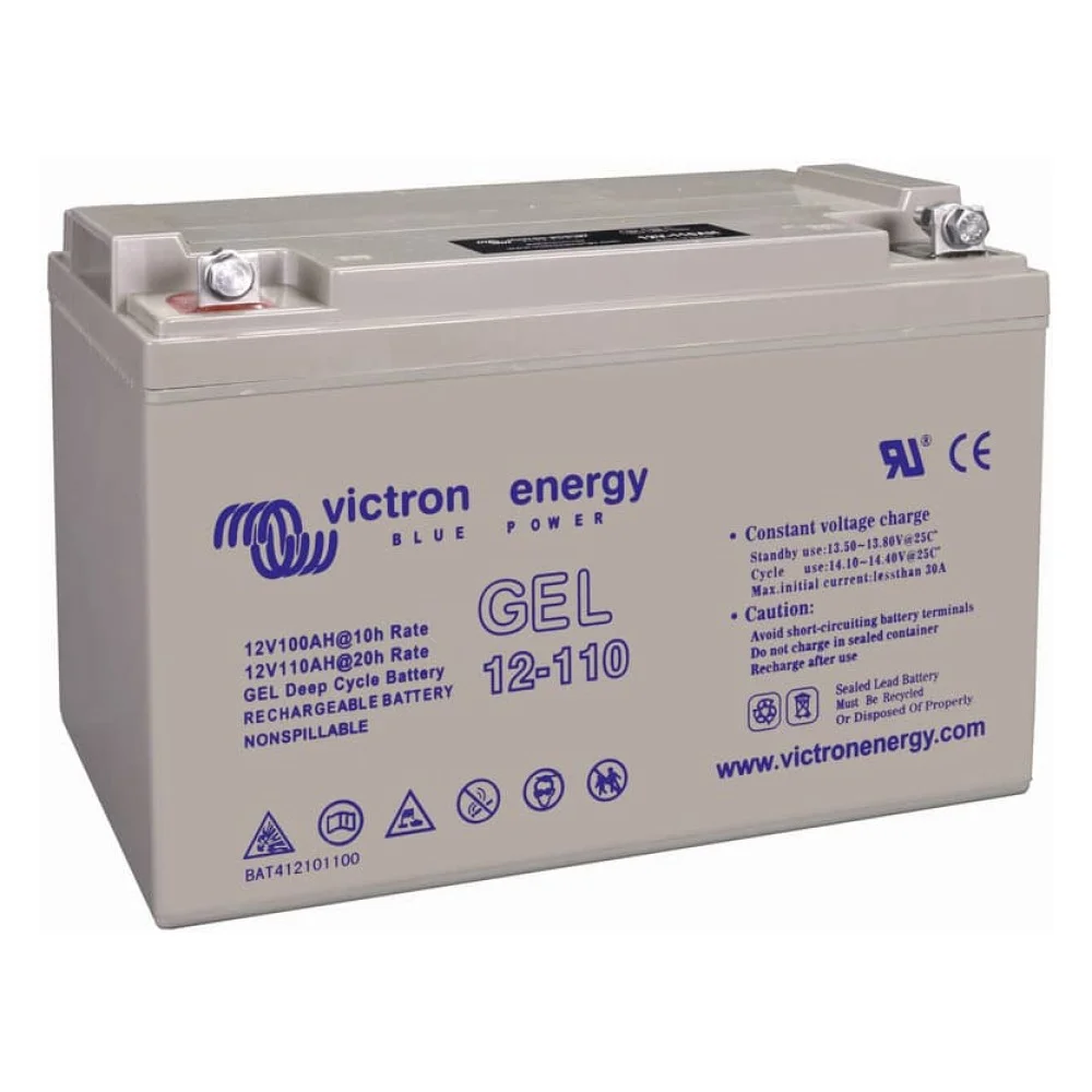 Batería Victron 12V/110Ah GEL Deep Cycle – BAT412101104 (side)