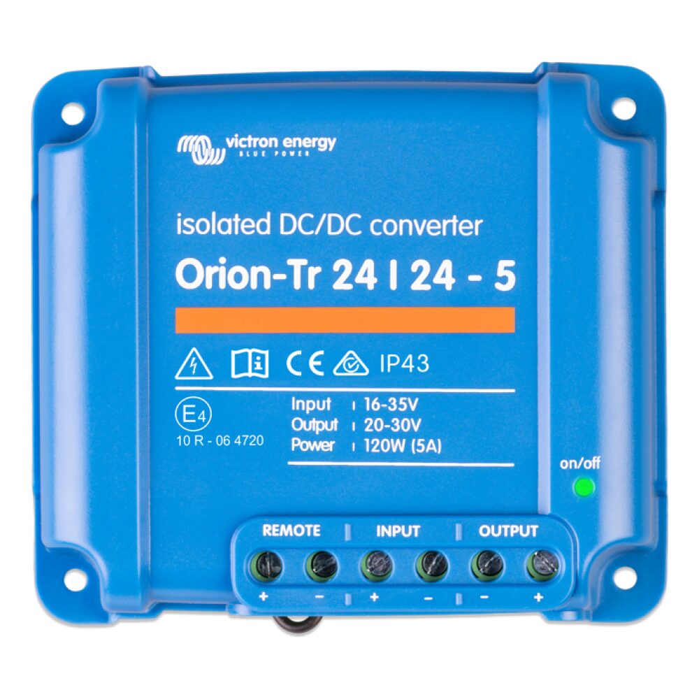 Victron Orion-Tr Convertisseur isolé 24/24 5A 120W - ORI242410110(R) (avant)