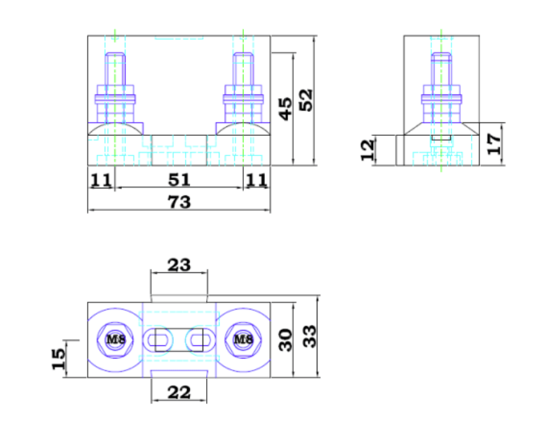 Portafusibles Modular Victron para Mega Fuse - CIP100200100 (2)