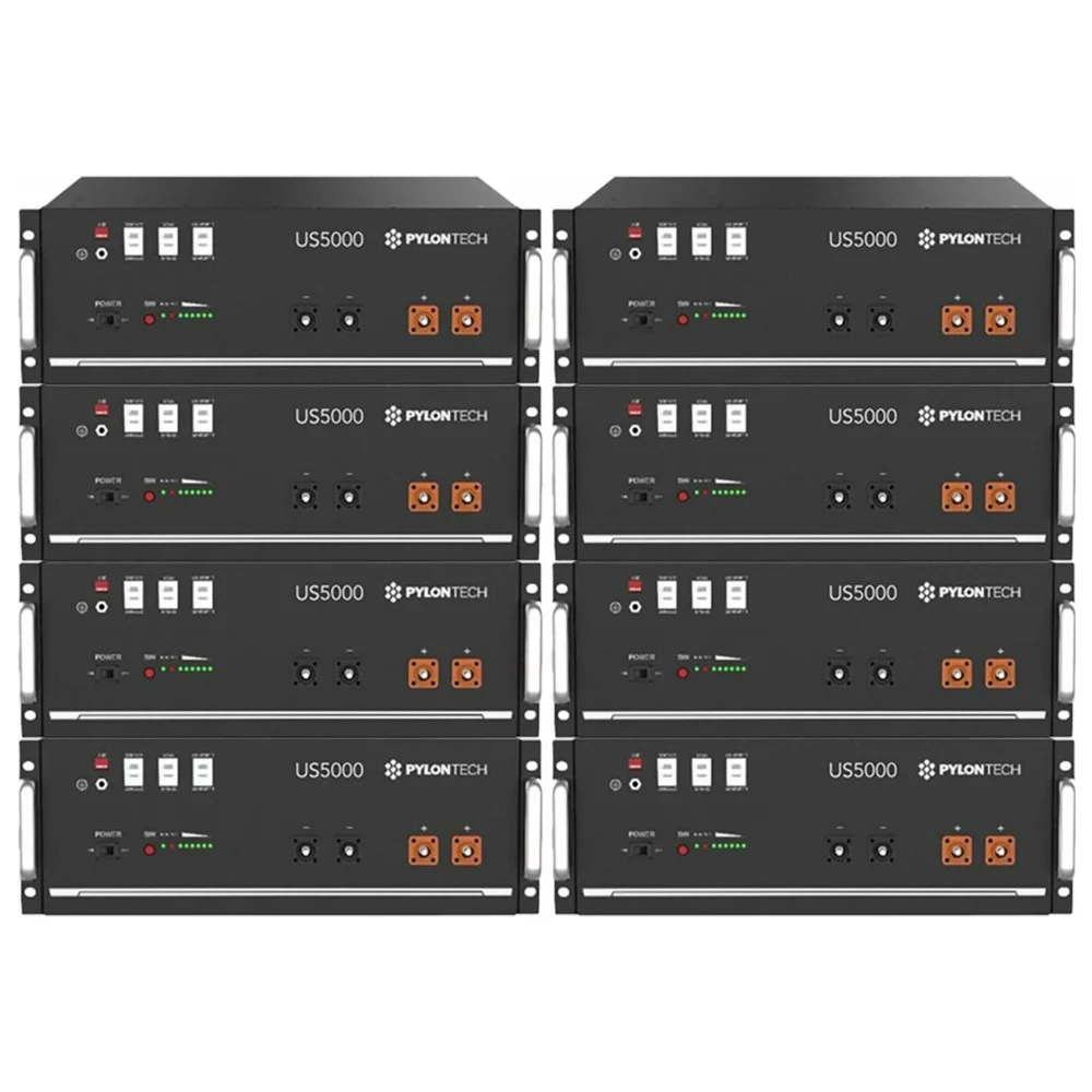 Bateria de litio 4.8kWh Pylontech US5000 48V Pack 8 - 38.4kWh