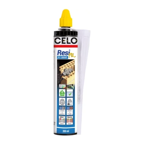 Taco químico Celo ResiFIX PYSF poliester sin estireno 410ml - 410PYSF