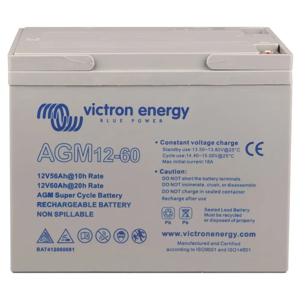 Bateria Victron 12V60Ah AGM Super Cycle (M6)- BAT412060082 (2)