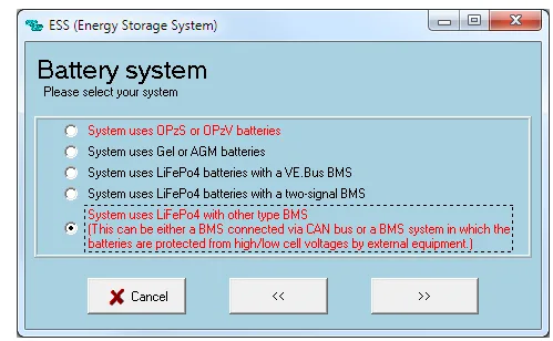 Configuración ESS Pylontech