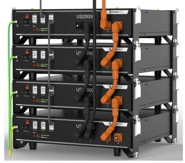 Montaje en brackets Bateria de litio 2.4kWh Pylontech - US2000C 48V