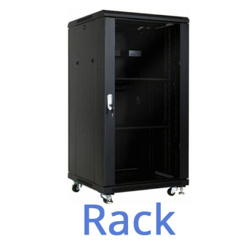 Rack cabinets for batteries