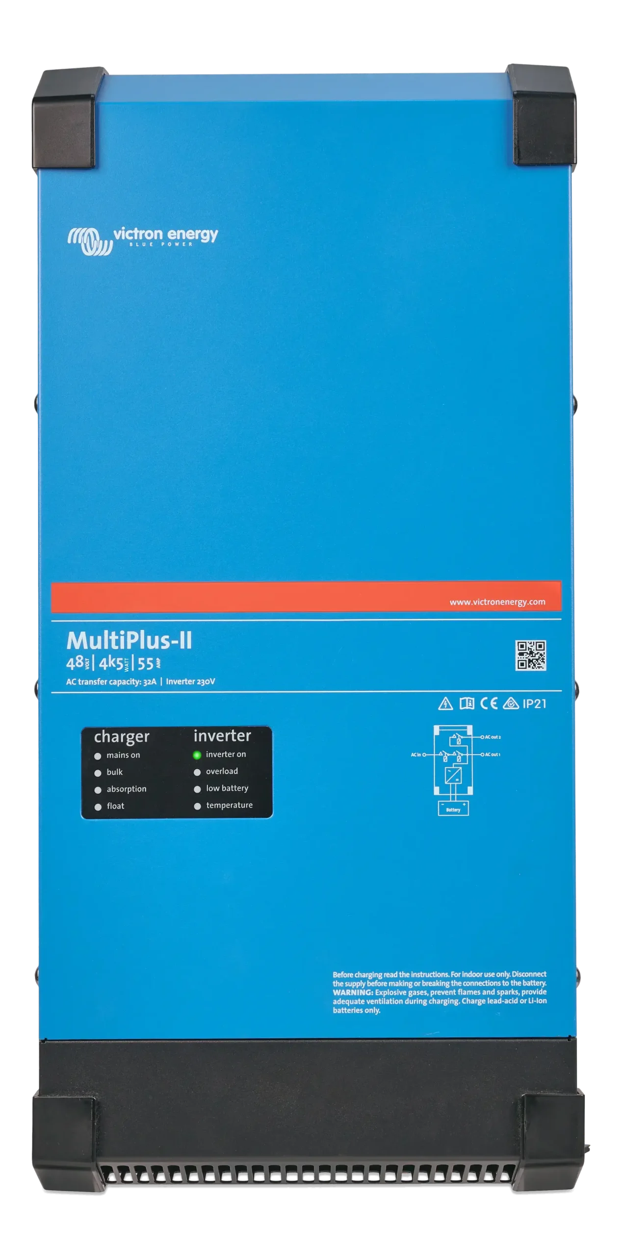 Inverter Charger Victron MultiPlus II 48/4500VA 48V 55-32A - PMP482405012