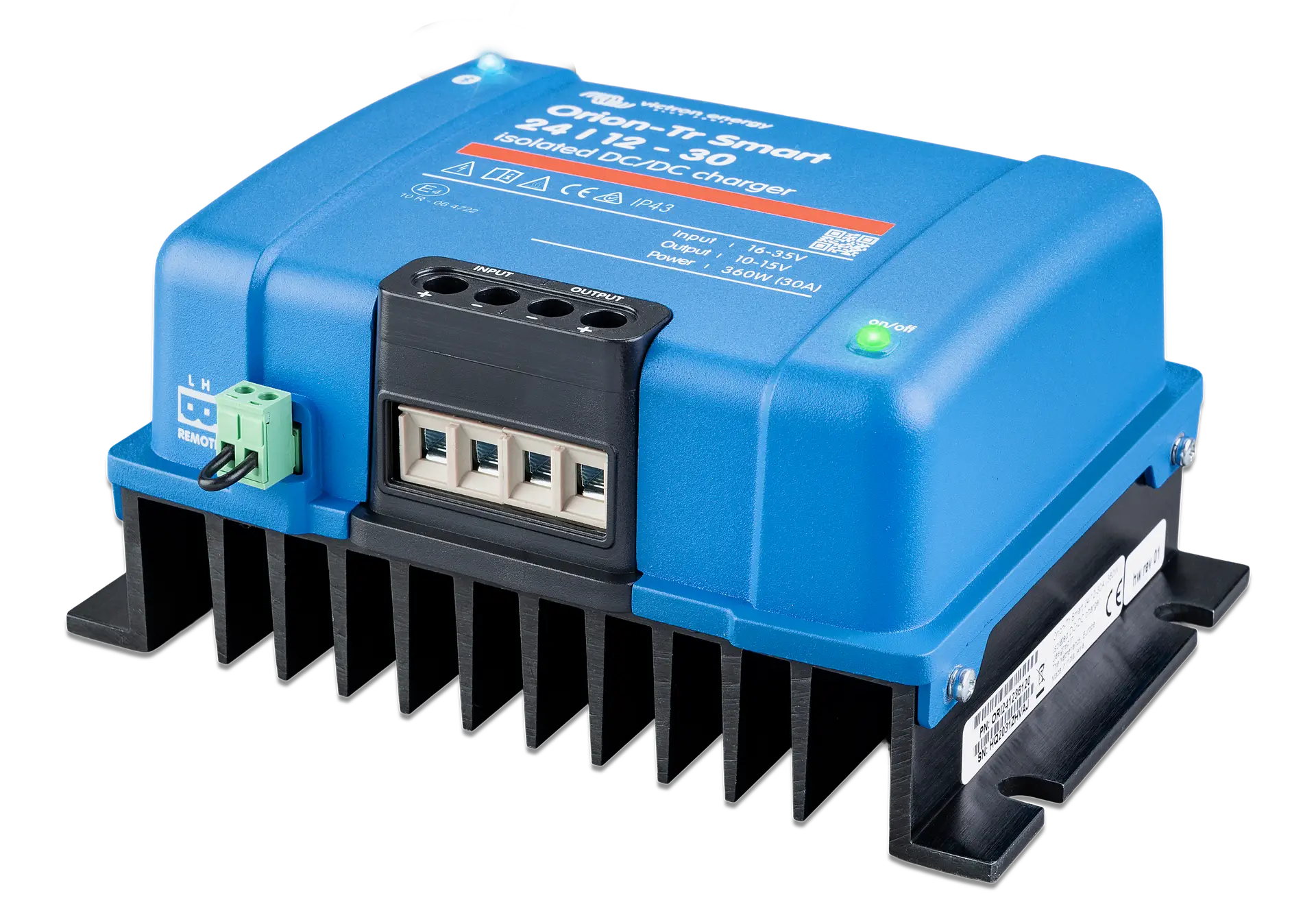 Orion-Tr2048-12-esquerda Conversores amplificadores CC-CC isolados Victron Orion-Tr Smart 48/12-20A