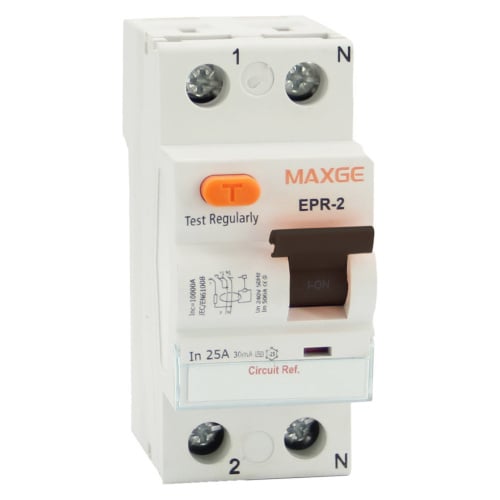 Diferencial Maxge Alpha+ 2P, 40A, 30mA. Clase A superinmunizado. 6kA - EPRE2A040030