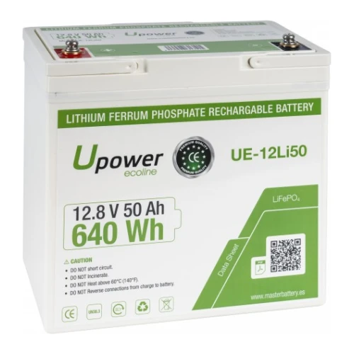 Batería de Litio Upower 12,8V/50Ah - UE-12Li50