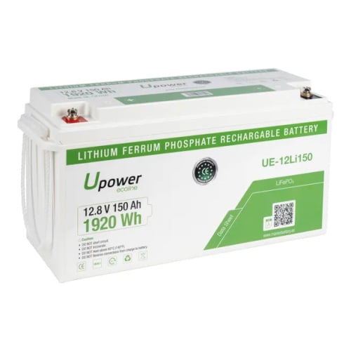 Bateria de lítio Upower 12.8V/150Ah - UE-12LI150