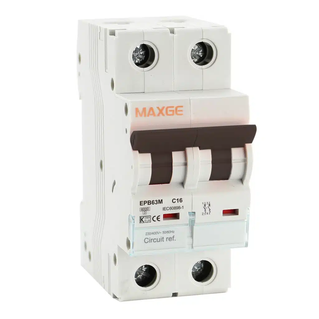 Magnetotermico DC Alpha+ 500VDC 2P, 25A, curva C. 6kA - EPB63MDC2C25