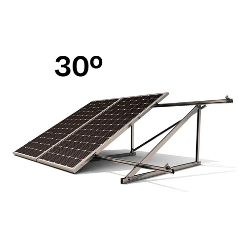 SUNFER 11V2 30º Soporte inclinado cerrado. 2 módulos en vertical – 10324