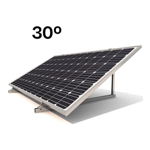 SUNFER 20H1 30º Geschlossene Schrägstütze für Flachdach. 1 Modul horizontal - 10440