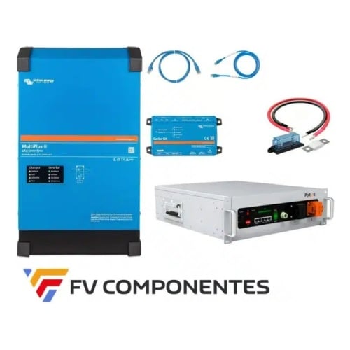 FVComponentes.com - Loja solar especializada em Victron Energy 34 Kit ESS isolado e Backup Victron Multiplus II 48/5000 + 2x Pytes V5 + Cerbo GX