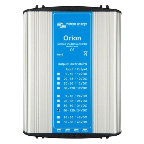 FVComponentes.com - Tienda solar especializada en Victron Energy 50 Convertidores CC-CC Orion aislados, modelos de 360 W y para fines específicos