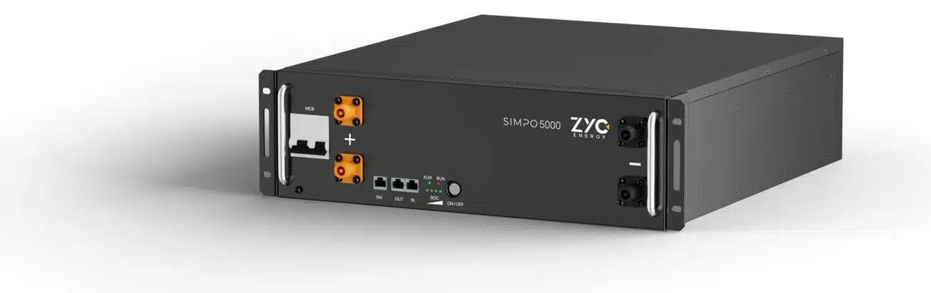 ZYC SIMPO 5000 versus Pylontech US5000: what really changes in your installation 1 ZYC SIMPO 5000 battery, 5.12 kWh