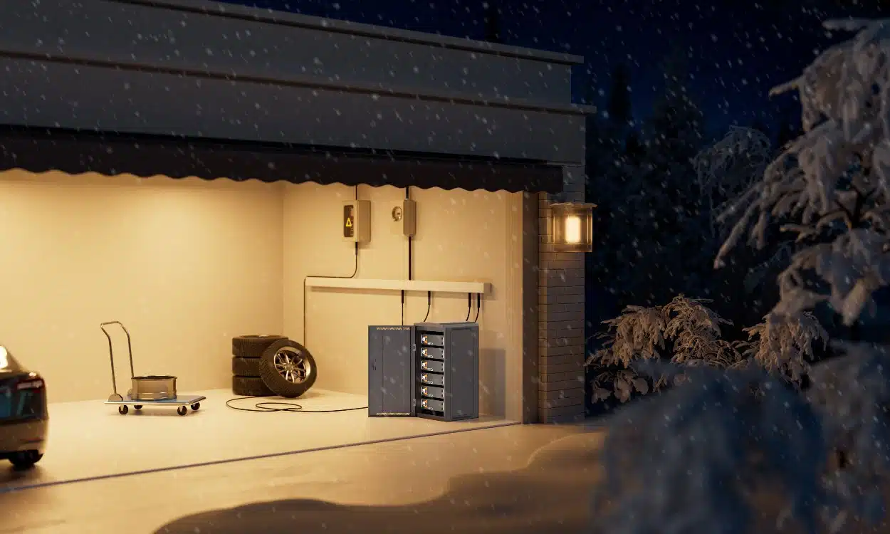 ZYC SIMPO 5000 versus Pylontech US5000: what difference does it really make to your installation 2 Installation of a ZYC SIMPO 5000 battery system in a cold environment