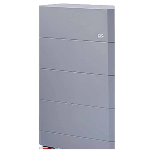 FVComponentes.com - Tienda solar especializada en Victron Energy 50 Módulos de 3,2 kWh apilados sobre la base de la torre ZYC SIMPO HV