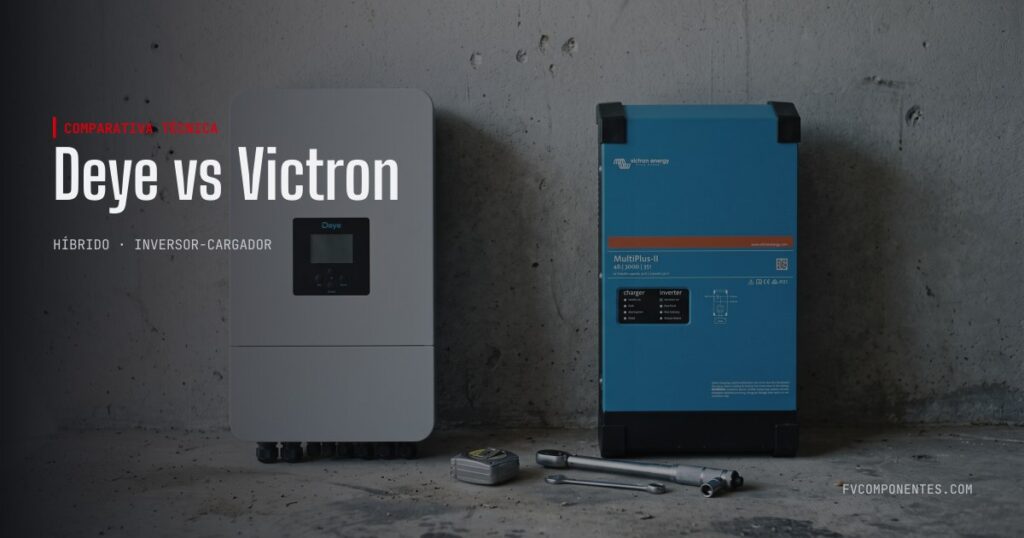 Deye vs Victron — guia técnico da FV Componentes