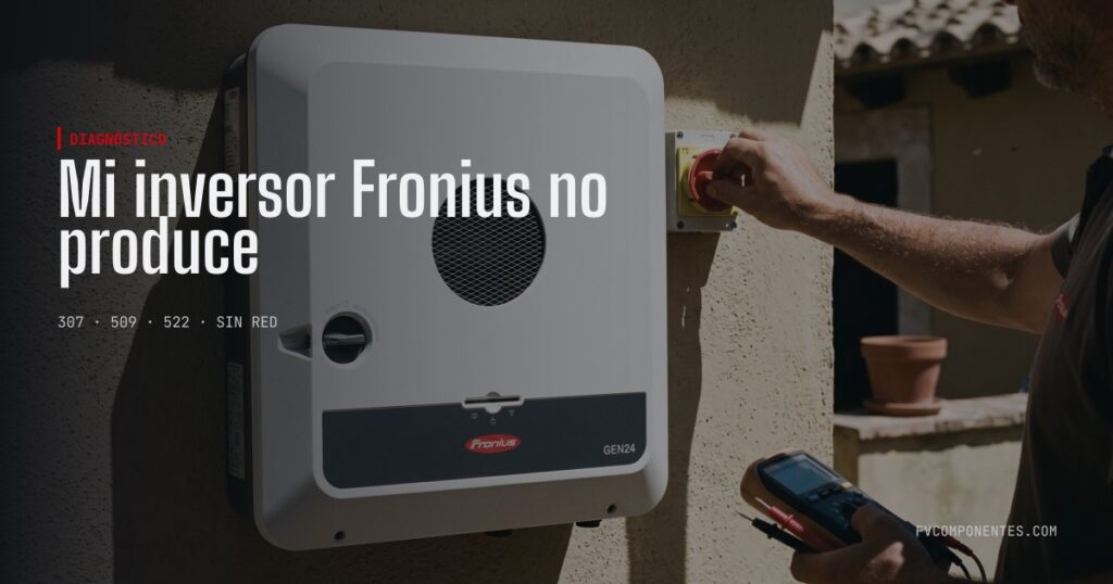 O meu inversor Fronius não está a funcionar — guia técnico da FV Componentes