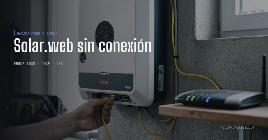 Solar.web sem ligação à rede — guia técnico da FV Componentes