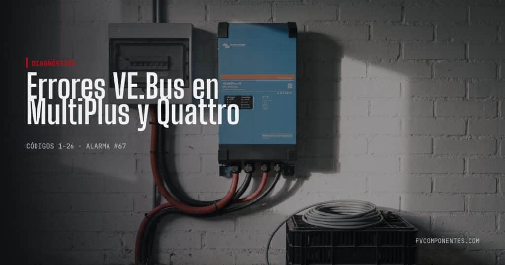 Erros VE.Bus nos modelos MultiPlus e Quattro — guia técnico da FV Componentes