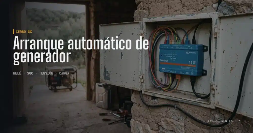 Arranque automático do gerador — guia técnico da FV Componentes