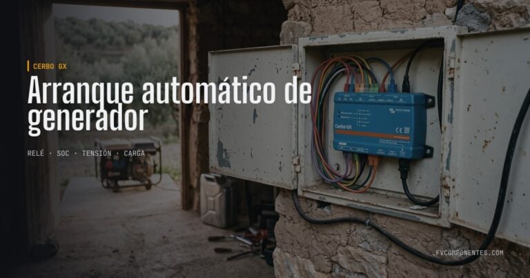 FVComponentes.com - Tienda solar especializada en Victron Energy 55 Arranque automático de generador — guía técnica de FV Componentes