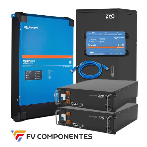 FVComponentes.com - Tienda solar especializada en Victron Energy 45 kIt Aislada Multiuplus II 5kVA + 2x ZYC