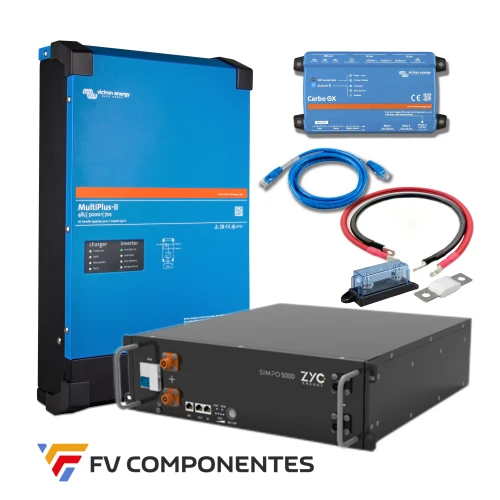 FVComponentes.com - Tienda solar especializada en Victron Energy 46 kIt Aislada Multiuplus II 5kVA + ZYC SIMPO 5000i