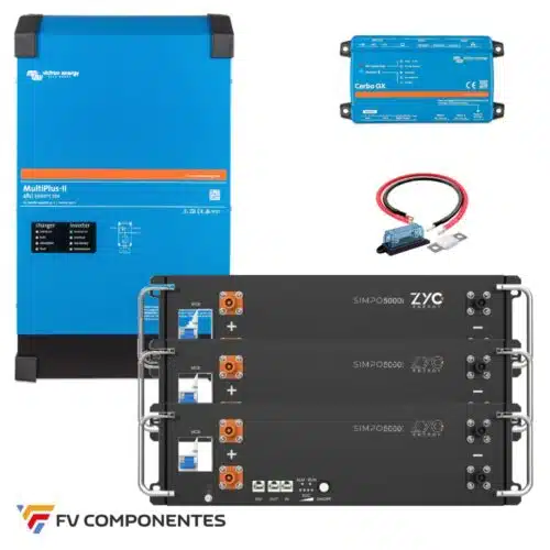Off-grid Solar Kit Victron MultiPlus II 48/5000 – 15.36 kWh ZYC SIMPO 5000i – Cerbo GX