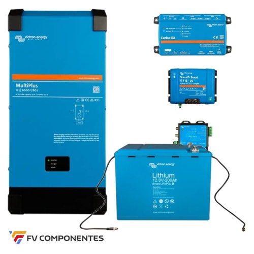 Victron Multiplus 12/2000 Solar Camper Kit – 200Ah Lithium