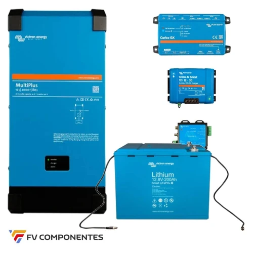 Kit Solar Camper Victron Multiplus 12/2000 - Litio 200Ah