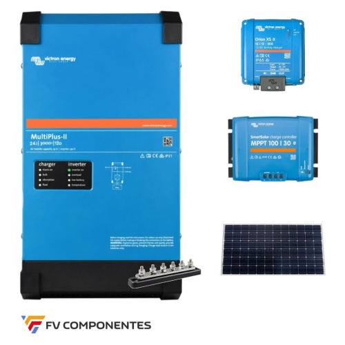 Victron Multiplus II 12/3000 XS50A 100/30 Camper Solar Kit