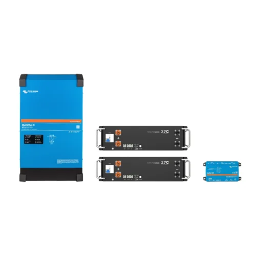 FVComponentes.com - Tienda solar especializada en Victron Energy 45 Inversor Victron MultiPlus II 48/5000, dos baterías ZYC SIMPO 5000i y Cerbo GX