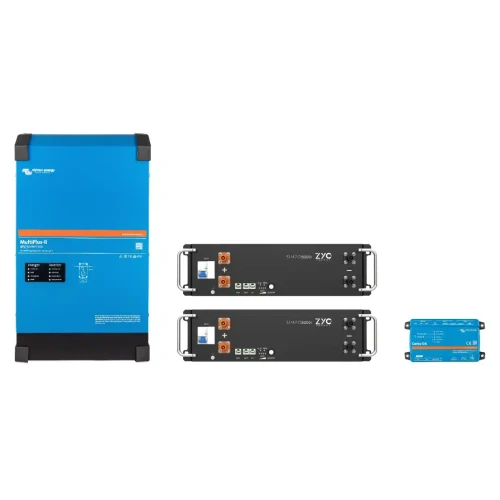FVComponentes.com - Tienda solar especializada en Victron Energy 46 Inversor Victron MultiPlus II 48/5000, dos baterías ZYC SIMPO 5000i y Cerbo GX