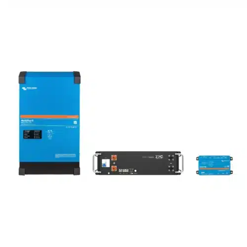 Onduleur Victron MultiPlus II 48/5000, batterie ZYC SIMPO 5000i de 5,12 kWh et Cerbo GX