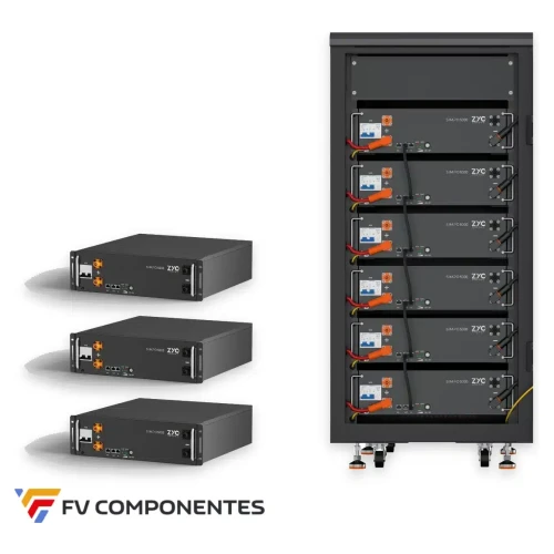 FVComponentes.com - Tienda solar especializada en Victron Energy 45 Pack Batería ZYC SIMPO 5000 15,36 kWh con armario