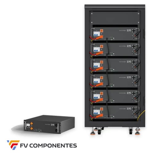 Pack batterie ZYC SIMPO 5000 30,72 kWh avec armoire