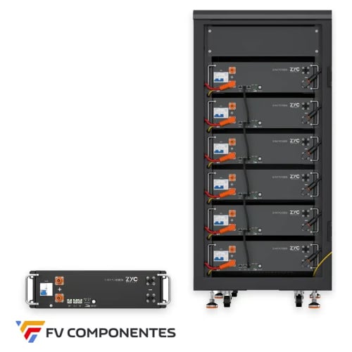 Pack batterie ZYC, SIMPO, 5000i, 30,72 kWh avec armoire