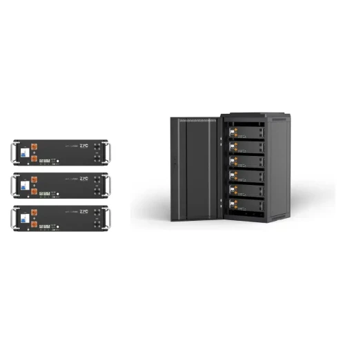 Tres baterías ZYC SIMPO 5000i de 5,12 kWh y armario precableado ZYC SIMPO