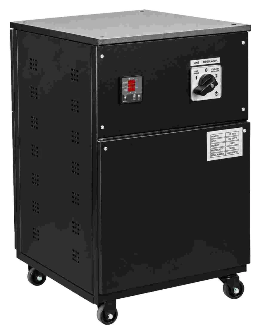 estabilizador-de-tension-monofasico-con-servomotor-30kva-24kw.jpg Estabilizador de tensión monofásico con servomotor 30 kVA (24 kW) 230V ±2%