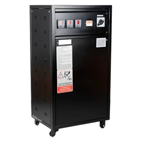 Estabilizador de tensão trifásico com servomotor de 100 kVA (80 kW), 400 V ±2%