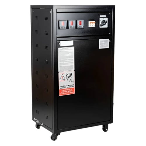 Estabilizador de tensão trifásico com servomotor de 150 kVA (120 kW), 400 V ±2%