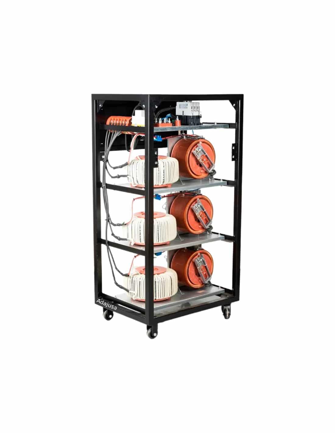 estabilizador-de-tension-trifasico-con-servomotor-60kva-48kw-2.jpg Estabilizador de tensão trifásico com servomotor de 60 kVA (48 kW), 400 V ±2%