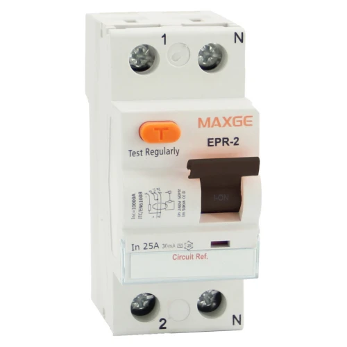 FVComponentes.com - Tienda solar especializada en Victron Energy 48 Diferencial Maxge EPR 2P 40A 300mA clase A